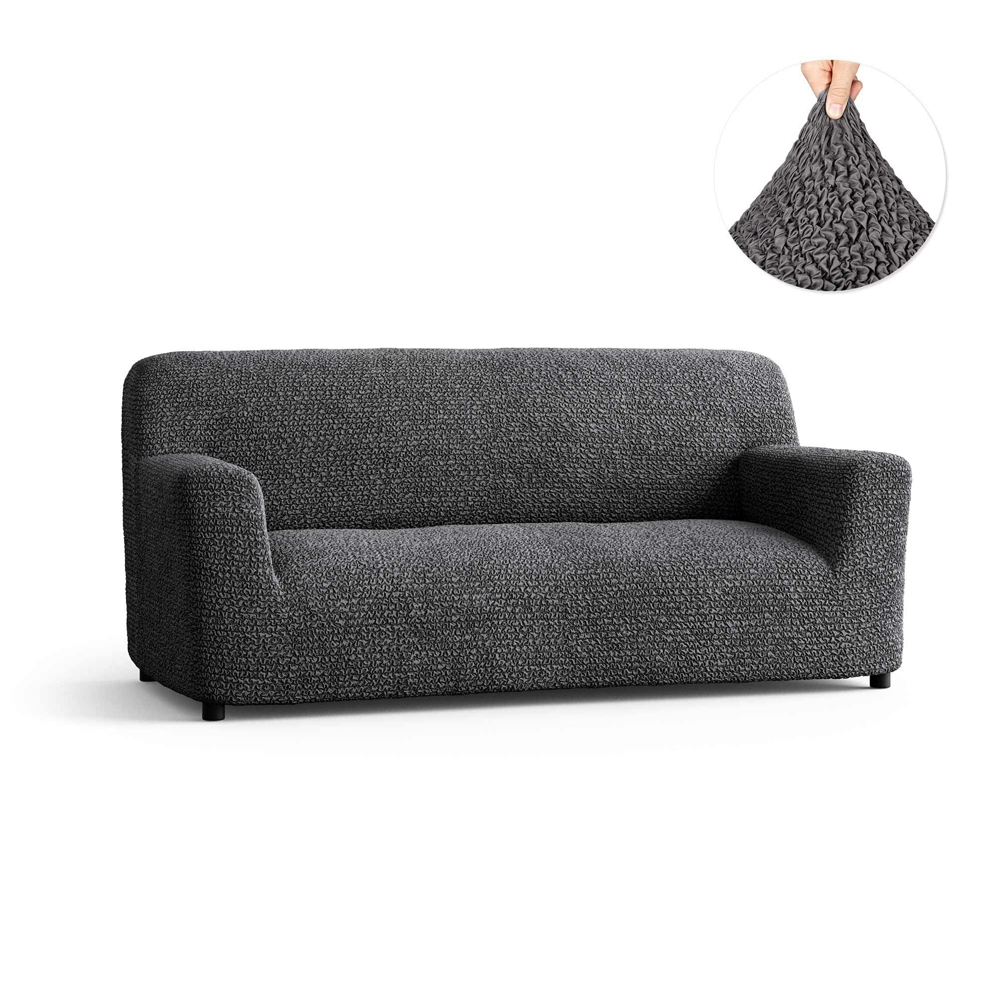 3 Seater Sofa Cover - Charcoal, Microfibra